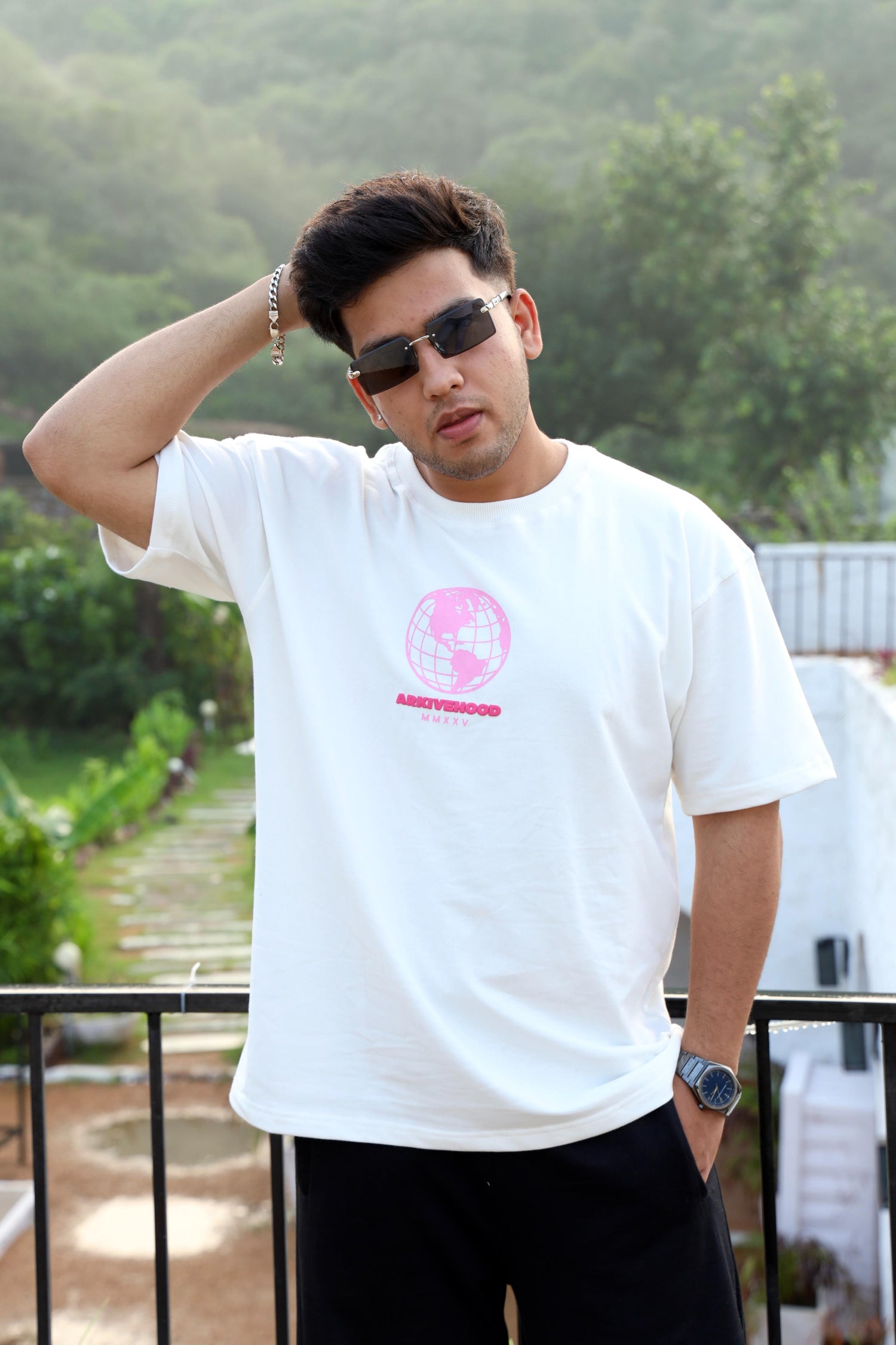 Enchanted  Oversized Tee (white)