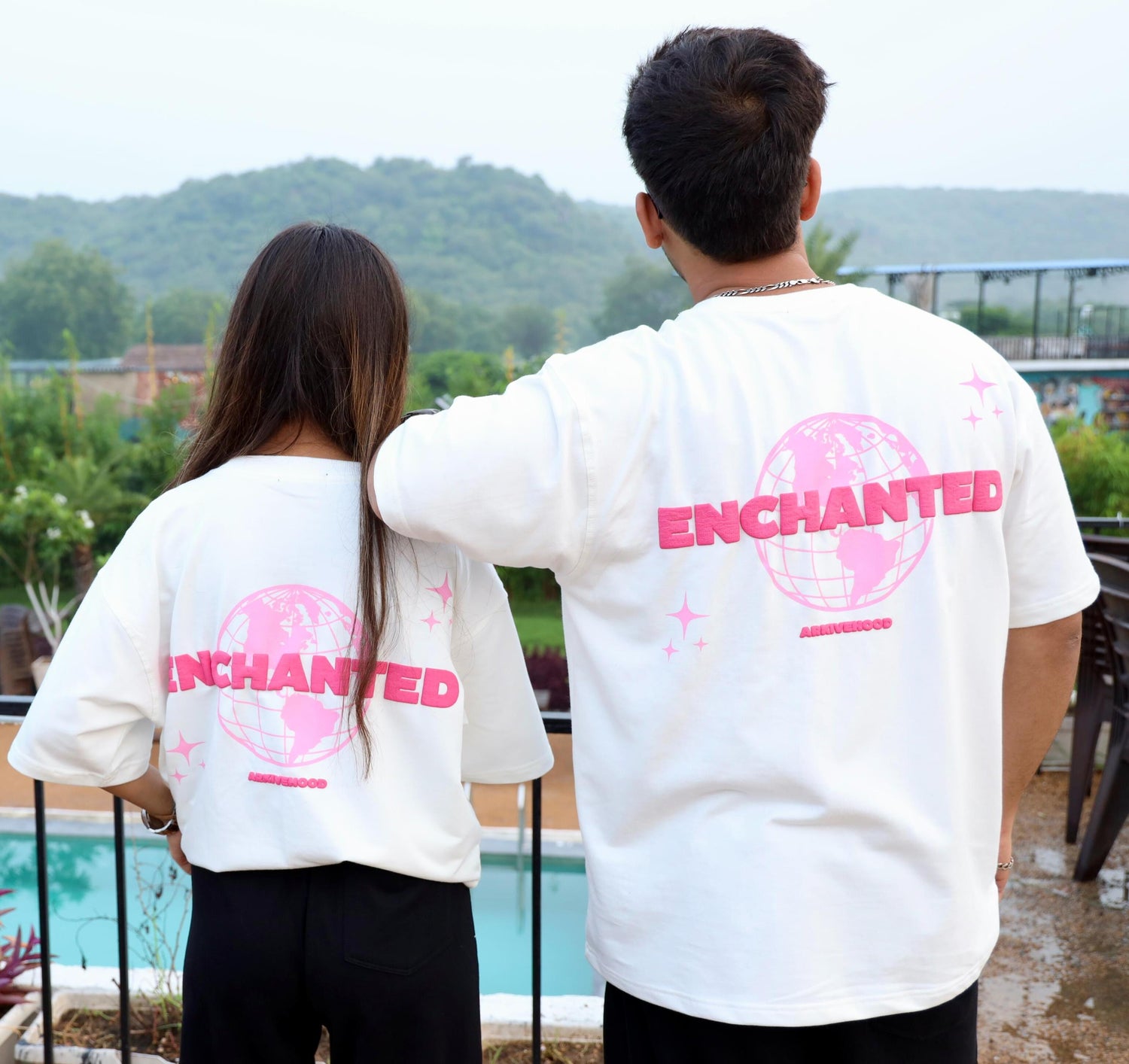 Enchanted  Oversized Tee (white)