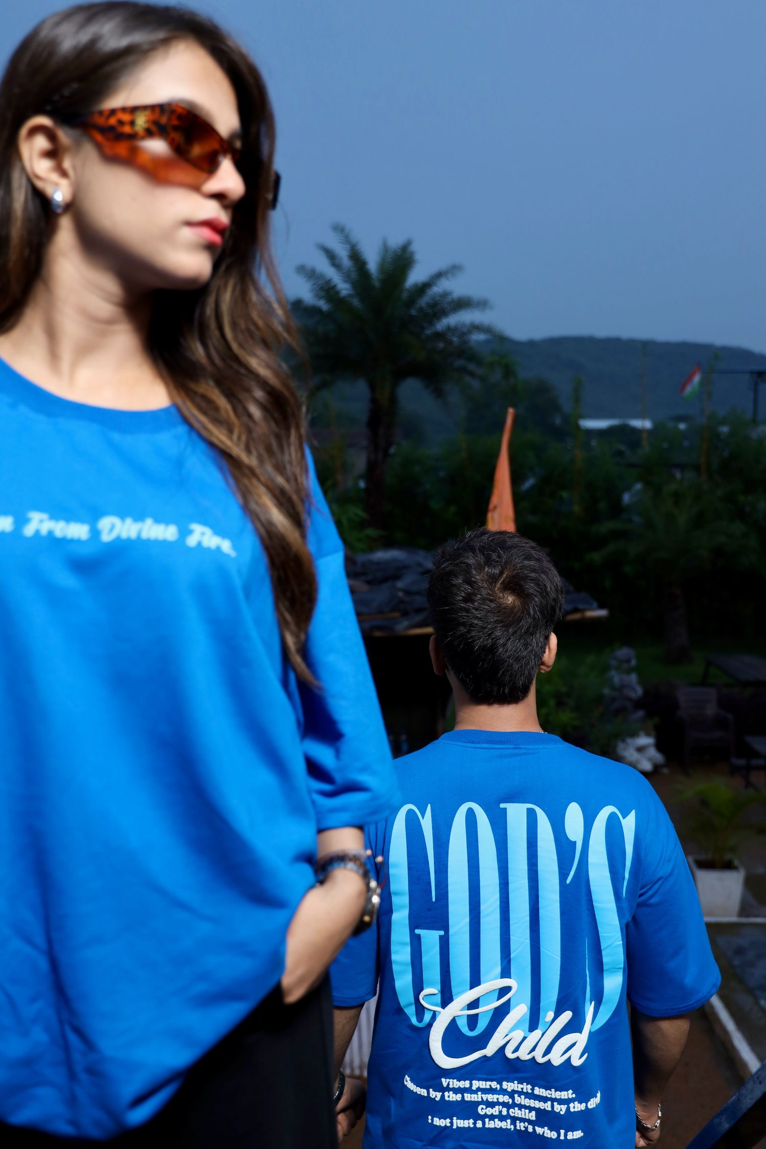 God’s Child Oversized Tee (Blue)