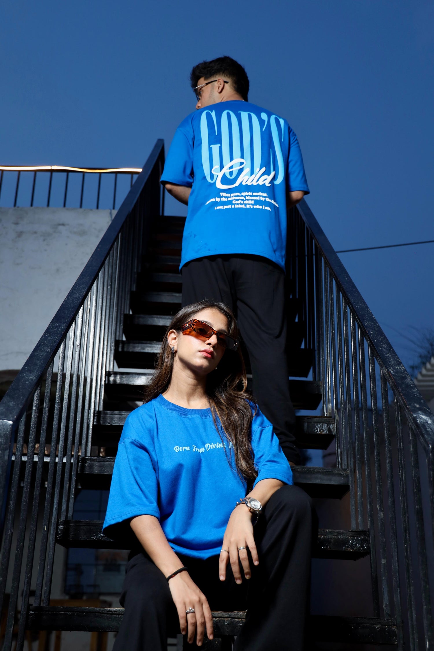 God’s Child Oversized Tee (Blue)