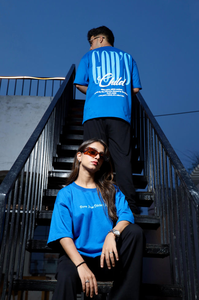 God’s Child Oversized Tee (Blue)