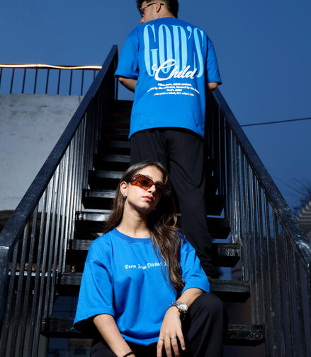 God’s Child Oversized Tee (Blue)