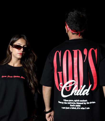 God’s Child Oversized Tee (Black)