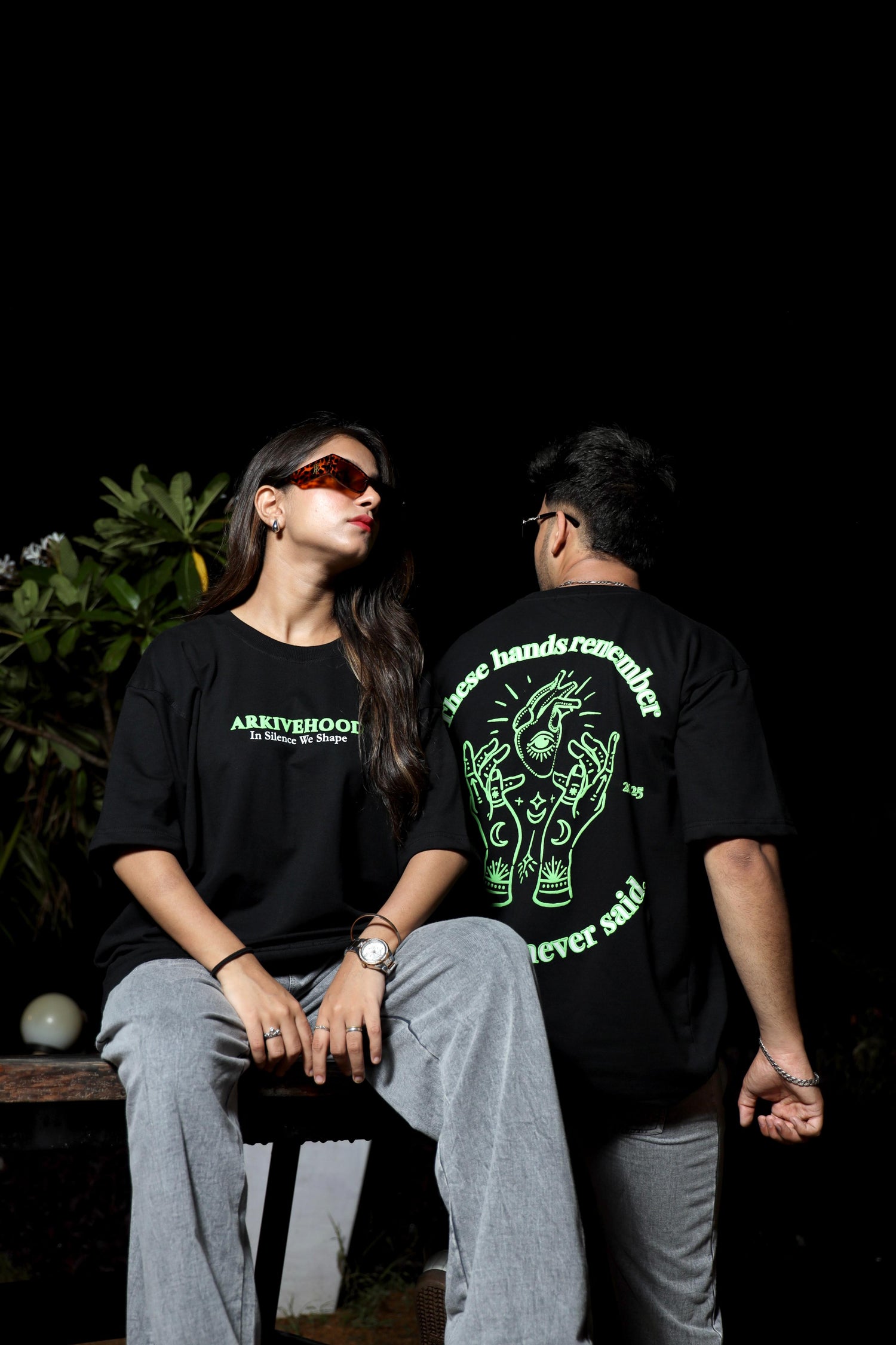Remember in Silence Oversized Tee (Black)